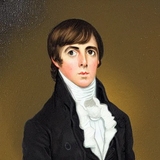 Image similar to regency era painting of a young paul mccartney