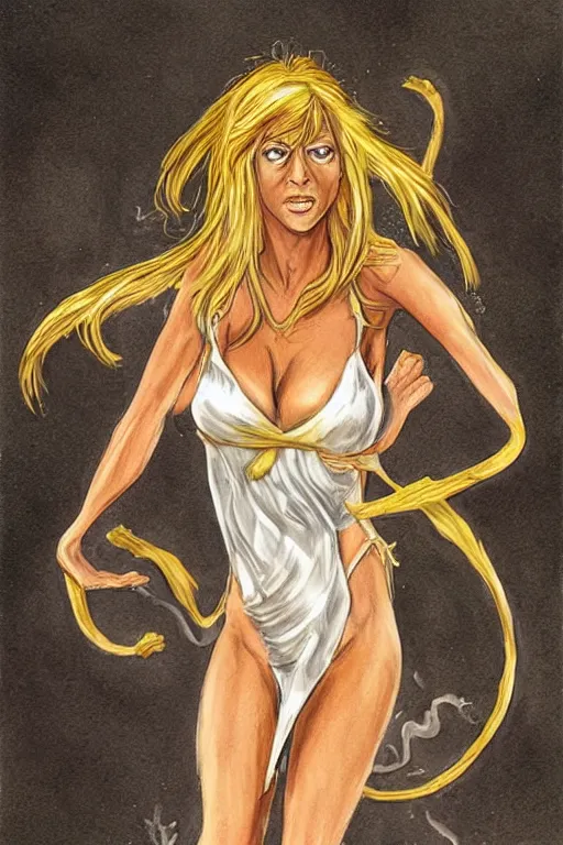 Image similar to kaitlin olson as aphrodite by josh kirby