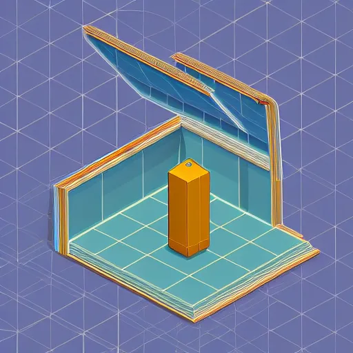 Image similar to a 3 d object of the speaker, isometric game, isometric art, centralised, mohamed chahin, blender cycles render, solid colours material, no background and shadows