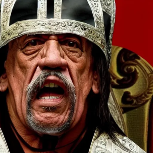 Image similar to danny trejo as the pope