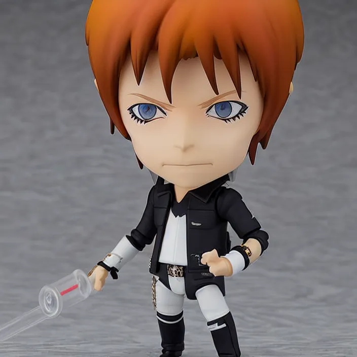 Image similar to nendoroid of david bowie, figurine, detailed product photo