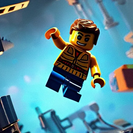 Image similar to screenshot from the lego movie ( 2 0 1 4 ), depth of field, cinematic, animated,