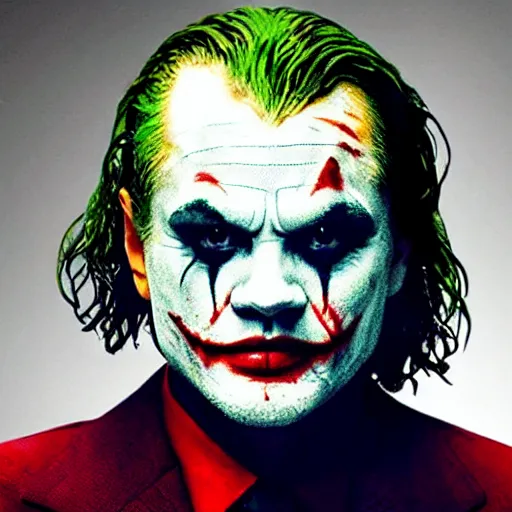 Image similar to still of Leonardo DiCaprio as Joker in new joker film