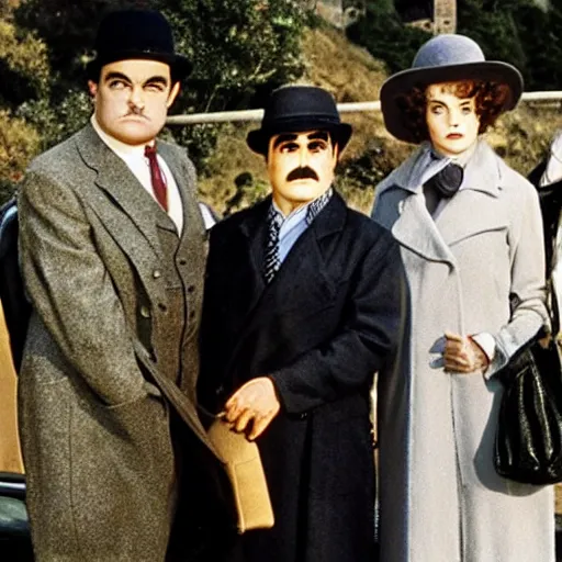 Image similar to scene of the hercule poirot tv serie