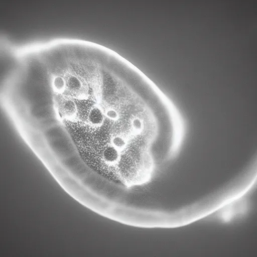 Image similar to sem micrograph of an amoeba smoking a joint