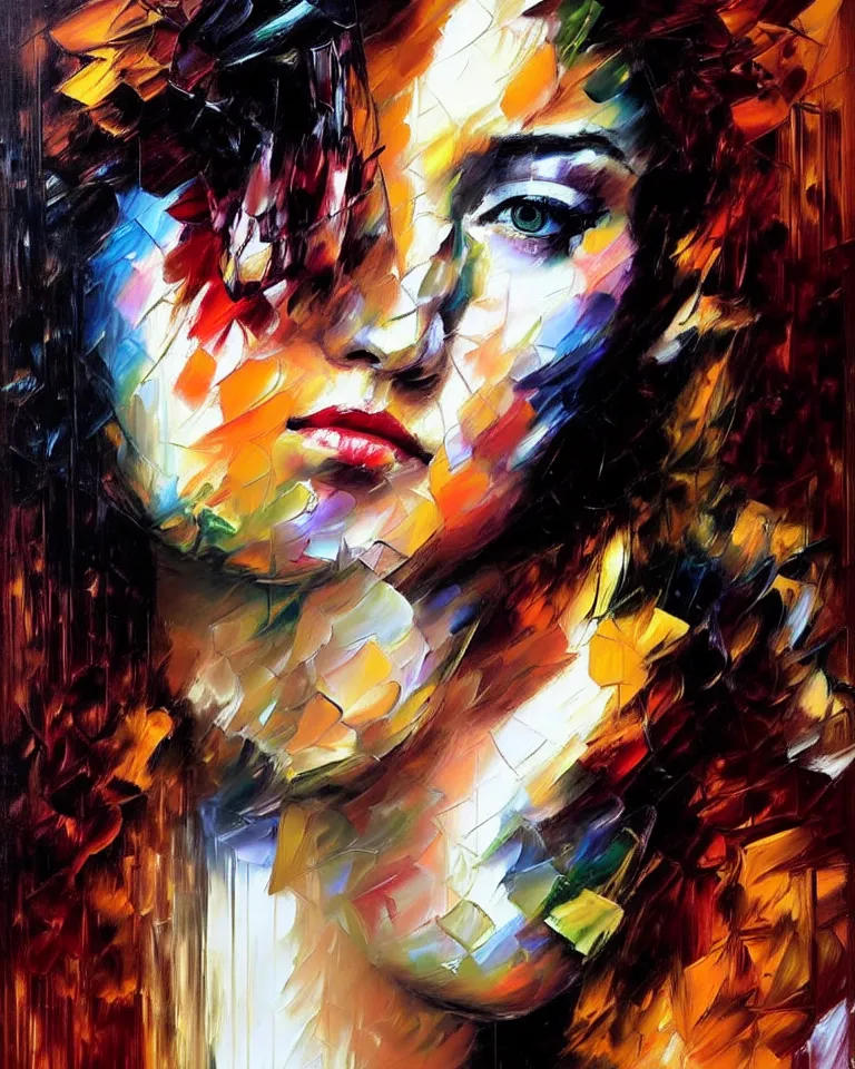 Image similar to neo - baroque portrait of a woman painted by henry asencio, leonid afremov, casey baugh, sandra chevrier, peter coulson