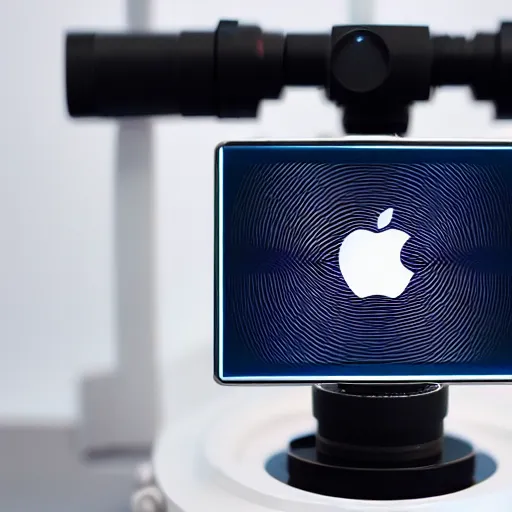 Image similar to apple high detailed photo 4 k microscope