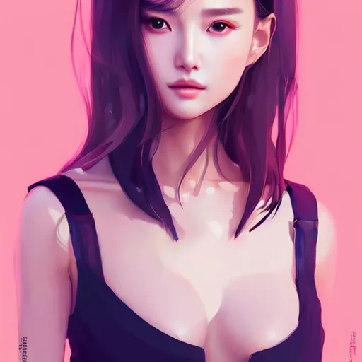 Prompt: a beautiful young korean k pop natalie portman alluring instagram model in crop top, by guweiz and wlop and ilya kuvshinov and artgerm, symmetrical eyes, aesthetic, gorgeous, stunning, alluring, attractive, artstation, deviantart, pinterest, digital art