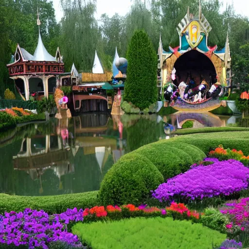 Prompt: efteling theme park