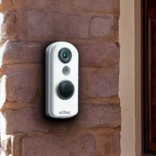 Image similar to big chungus staring at a ring doorbell