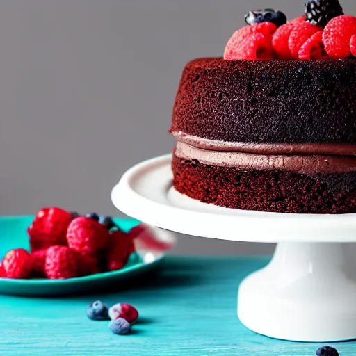 Image similar to chocolate cake with berries