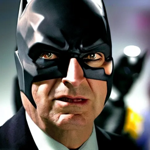 Image similar to still of florentino perez as batman without mask in batman the dark knight ( 2 0 0 8 )