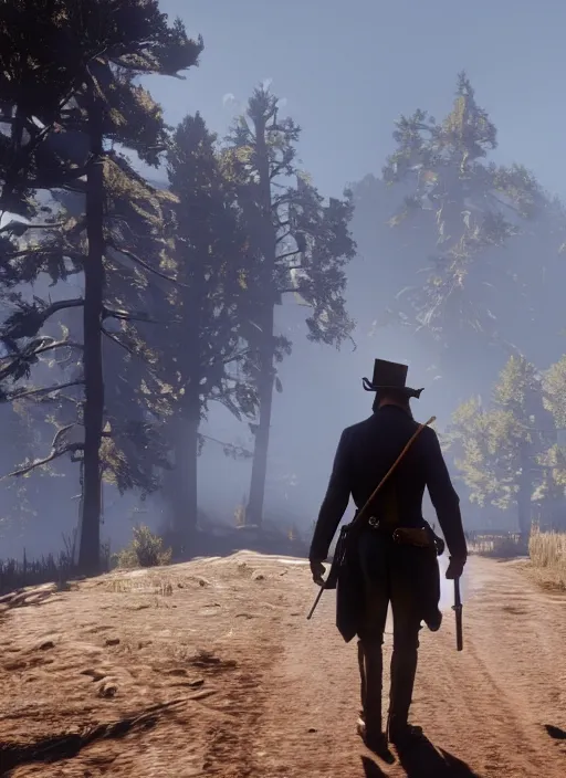 Image similar to film still of george washington in red dead redemption 2 ( 2 0 1 8 video game )