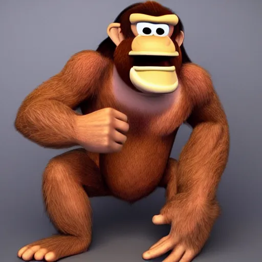 Image similar to donkey kong as a real person