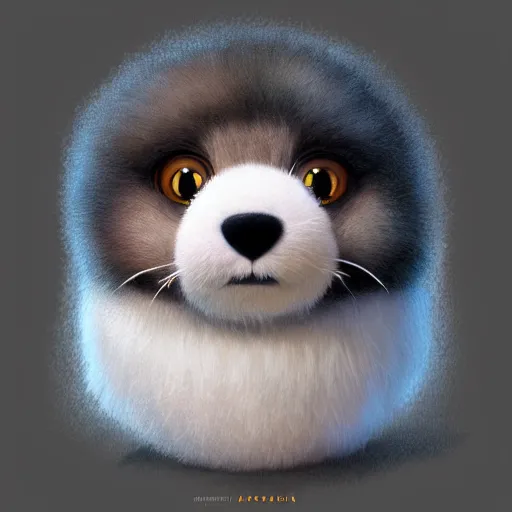 Prompt: cutie fluffy creature ben stiller, digital art, 3 d, octave render, masterpiece, mega detailed, pixar, disney, vivid illustration, cartoon, fantasy, by george stubbs, artgerm, in the style of ghibli kazuo oga, pastel fur