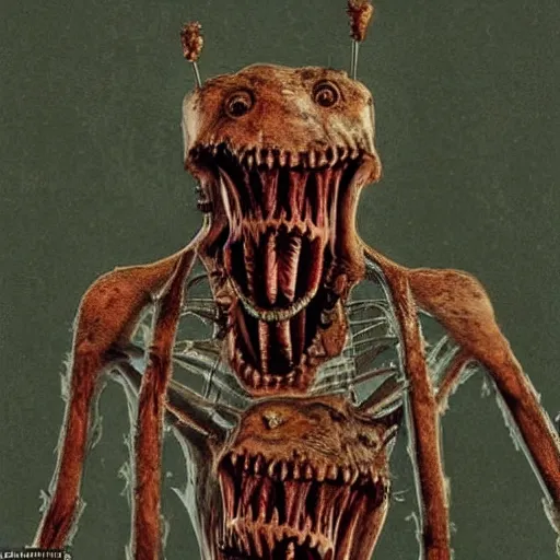 Prompt: a creature with needles for teeth, horrifying, creepy, scary, unsettling, nightmarish, nightmare fuel,