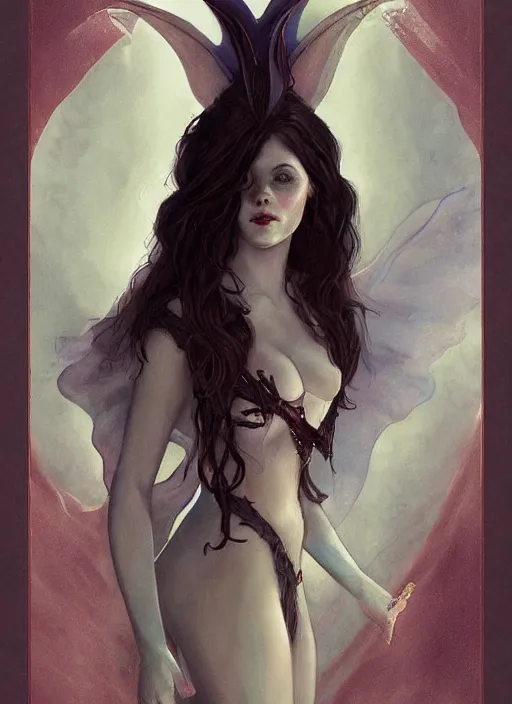 Prompt: tarot!!, fairy queen, fantasy medieval, no noise, elegant, concept art, sharp focus, beautiful face!!, digital art, smooth defined outlines!!, by Brom, trending on Artstation, Tom Bagshaw, Sargent