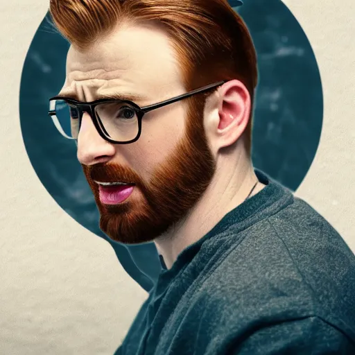 Prompt: chris evans hatches from an open egg, very detailed, very realistic, photoshop, dramatic lighting, 8 k