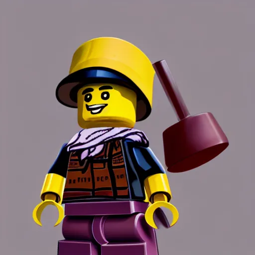 Image similar to a still life portrait of a roblox character, baroque, painting, realistic portrait, roblox corporation, lego, character painting, sitting