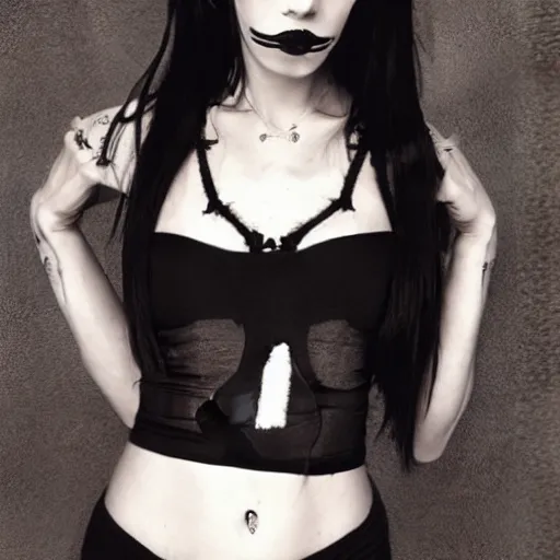 Image similar to photo of Skinny goth woman