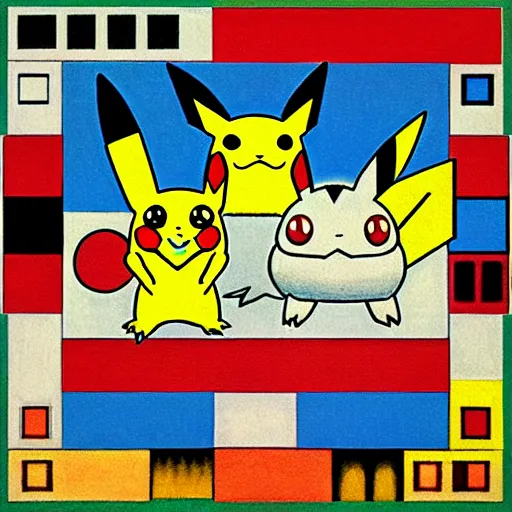 Image similar to pokemon portrait drawn by malevich, album cover art, conceptual mystery pokemon, intricate detailed painting, illustration sharp detail, manga 1 9 9 0