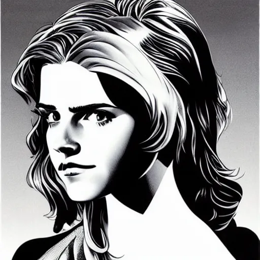 Image similar to emma watson by artgem by brian bolland by alex ross by artgem by brian bolland by alex rossby artgem by brian bolland by alex ross by artgem by brian bolland by alex ross