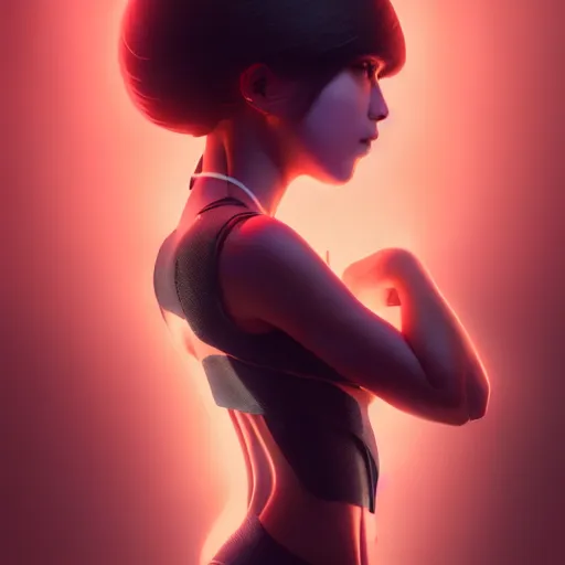 Image similar to girl covered in power cables by tom bagshaw and ilya kuvshinov, rtx rendering, octane render 1 2 8 k, maya, extreme high intricate details by wlop, digital anime art by ross tran, medium shot, close up shot, composition by sana takeda, dramatic lighting by greg rutkowski