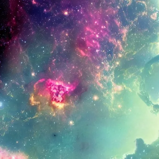 Prompt: beautiful nebula planets galaxy space coheed and cambria