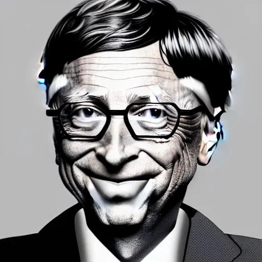 Image similar to bill gates as cheese! being grated hyper detailed, digital art, artstation