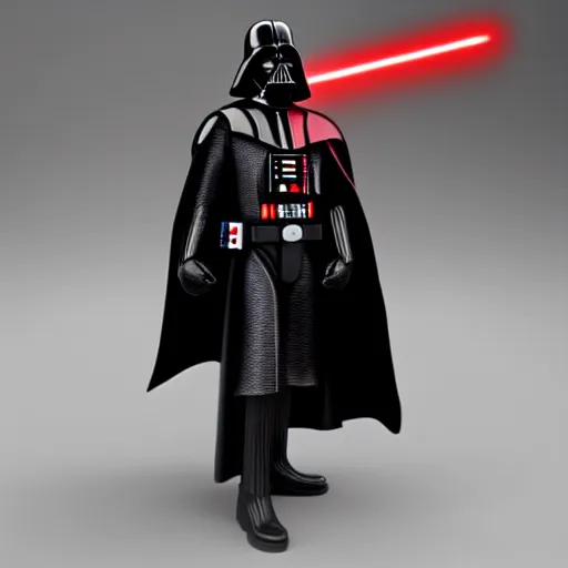 Prompt: darth vader with red laser sword with no legs and no arms futuristic star wars 8 k