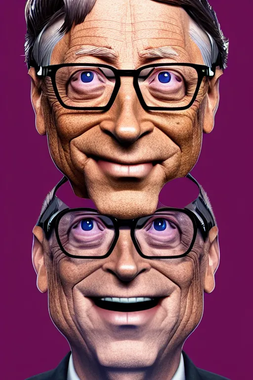 Cartoon art #4 Bill Gates - HA Digital Arts