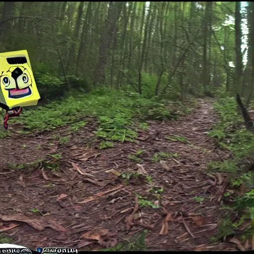 Image similar to spongebob trail cam footage