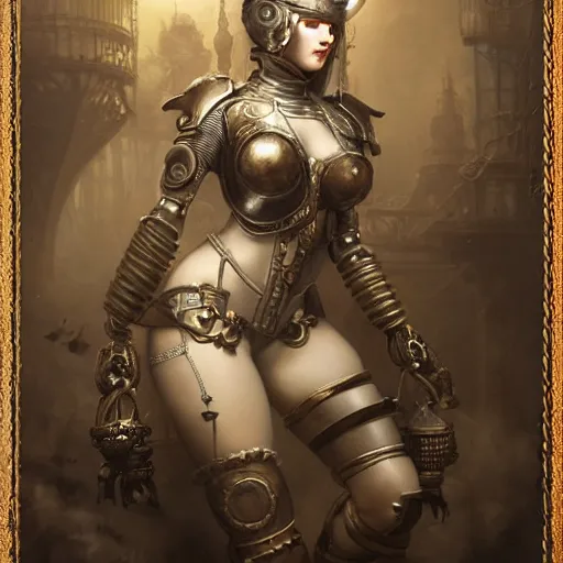 Prompt: by tom bagshaw, ultra realist vivid soft painting of a carnival of curiosities, single curvy etheral voung steampunk female in a full ornated armor gears, cables, led, flying machinery, partial symmetry accurate features, very intricate details, focus, award winning, ultra dense fog