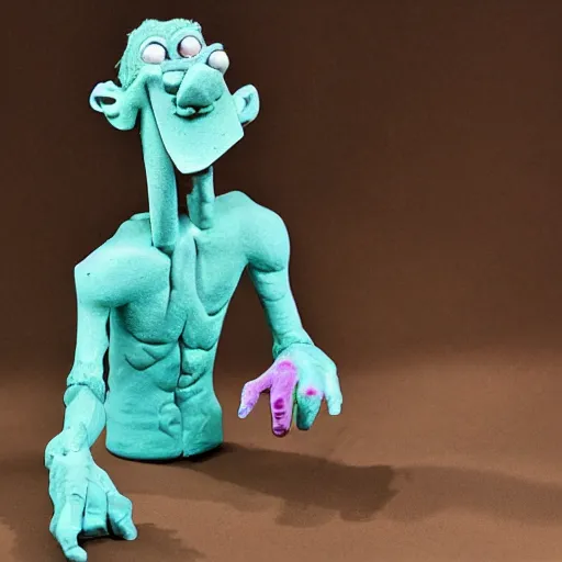 Prompt: claymation nick sianchuk monster