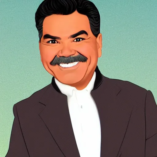 Image similar to george lopez as a disney princess