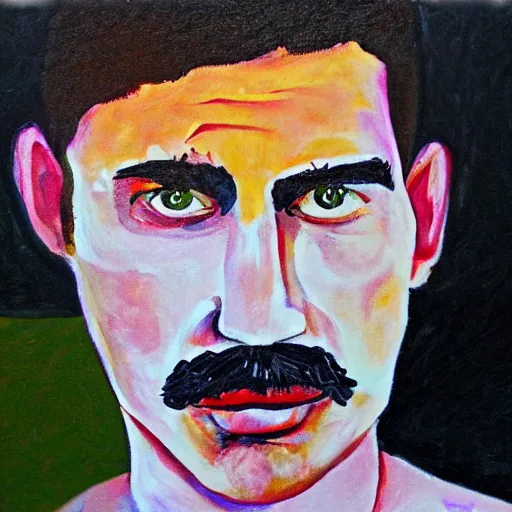 Image similar to a man, painted in microsoft paint