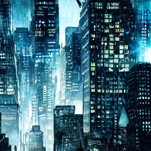 Image similar to the batman ( 2 0 2 2 ) movie gotham cityscape