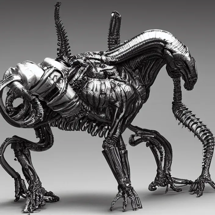 Image similar to 80mm resin detailed miniature of a Horse Xenomorph from Alien(1980), Product Introduction Photos, 4K, Full body,