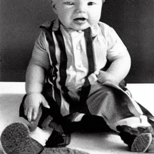 Prompt: donald trump as a baby