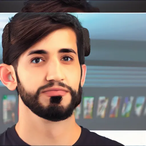 Prompt: a photo of twitch streamer hasanabi, hasan piker, twitch streamer, 9/11, fox news, digital art, 4k