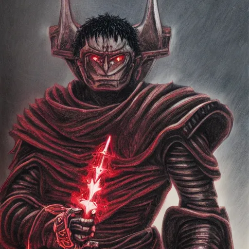 Image similar to kentarõ Miura portrait of the Doom Slayer