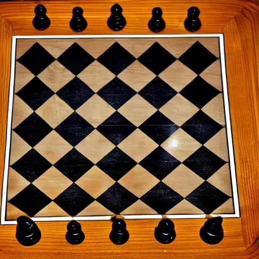 Image similar to an award winning photograph of a chess board