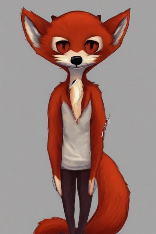 Image similar to an anthropomorphic fox, fursona!!!! trending on furaffinity, by kawacy, trending on artstation