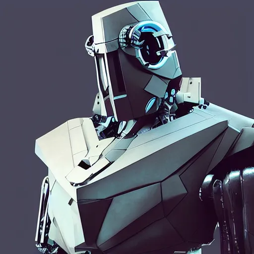 Image similar to “Mecha Kanye West giant robot, UHD, hyperrealistic render, 4k, cyberpunk”