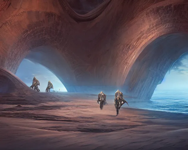 Prompt: the guild navigator edric, oil painting, dune movie, epic, intricate, octane render, matte, highly detailed, amazing lighting, smooth, sharp, 8 k