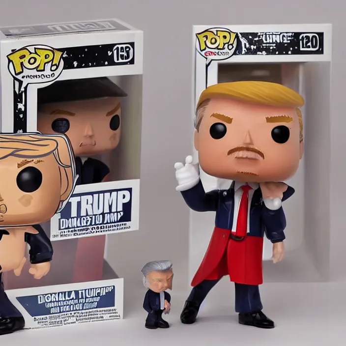 Image similar to Donald Trump, Funko Pop of Donald Trump, Figurine, Fantasy, Product Photo