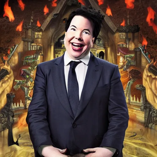 Image similar to Michael mcintyre in hell