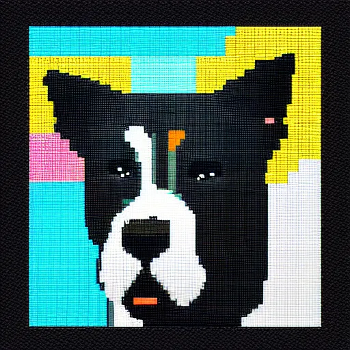 Prompt: dog 8-bit art