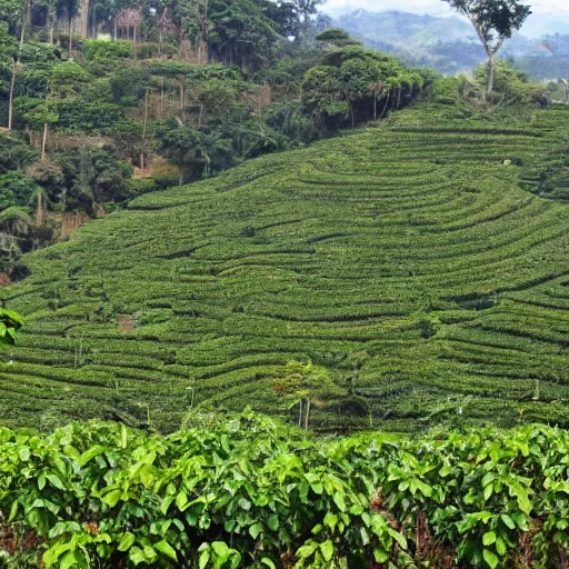 Image similar to a photo of a guatemalan coffee plantation