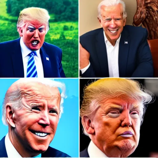 Image similar to donald trump mixed with joe biden